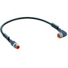 Verbindungsleitung abgewinkelt RST 3-RKWT/LED A 4-3-224 M12 ungeschirmt 3-polig Kabel 0.3m